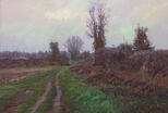 Зима. Дорога в Jouy le Moutier