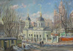 Moscow in Spring. 1st Kotelnichesky pereulok