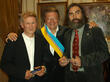 At the Vernissage, 23 September, 2008. Russian Cultural Center in Paris. Rinat Animaev, Igor Shpynov and Victor Loukianov
