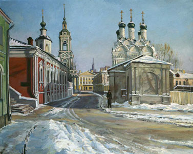 Chernigovsky pereulok in Winter. 1988